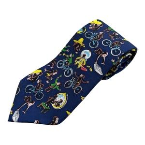 Vintage Vintage 90's Navy Blue Curious George Tie | RM Style